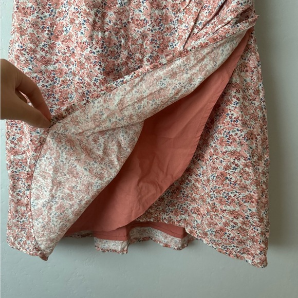 Abercrombie Pink Floral Wrap Mini Dress - Picture 5 of 6